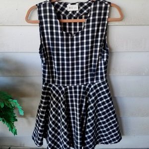 LOVE Japanese checkered dress